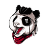 Pirate Panda DTF Transfer