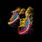 Neon Blaze Sneakers DTF Transfer