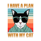 Cat Plan Sunglasses DTF Transfer
