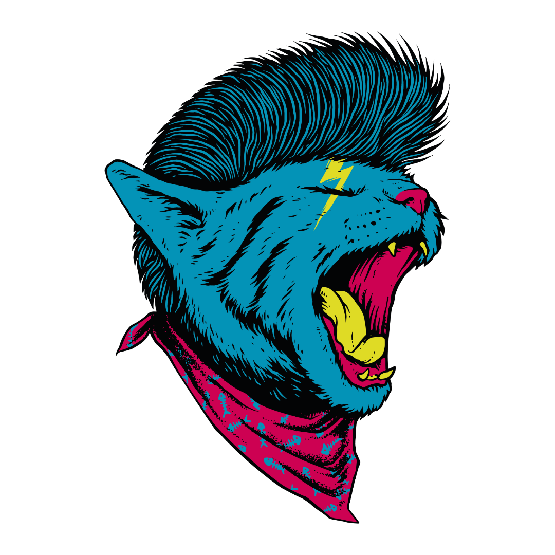 Electric Feline DTF Transfer