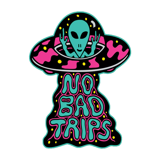 No Bad Trips Alien DTF Transfer