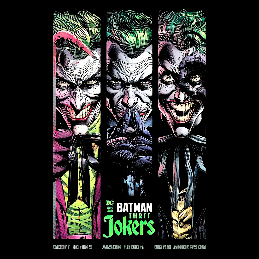 Three Jokers Comic DTF Transfer