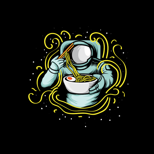 Noodle Astronaut DTF Transfer