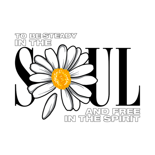 Soul Daisy Typography DTF Transfer