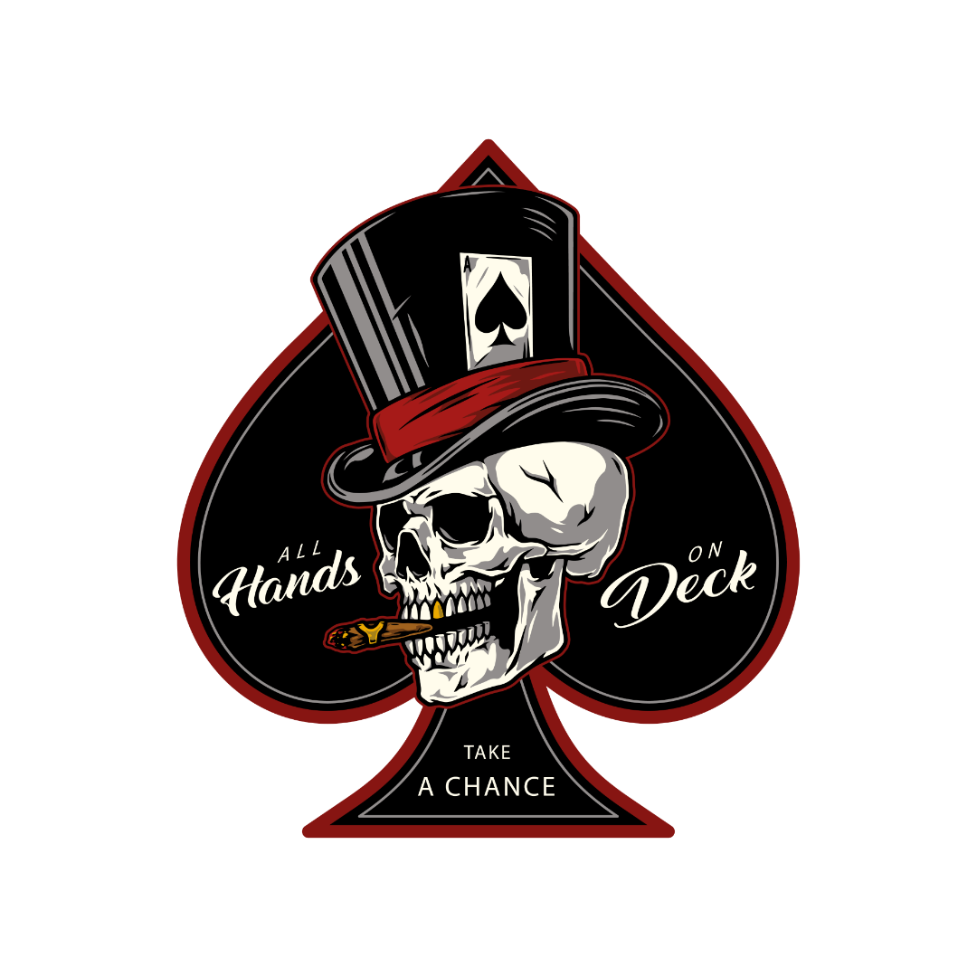 Skeleton Cigar Spade DTF Transfer