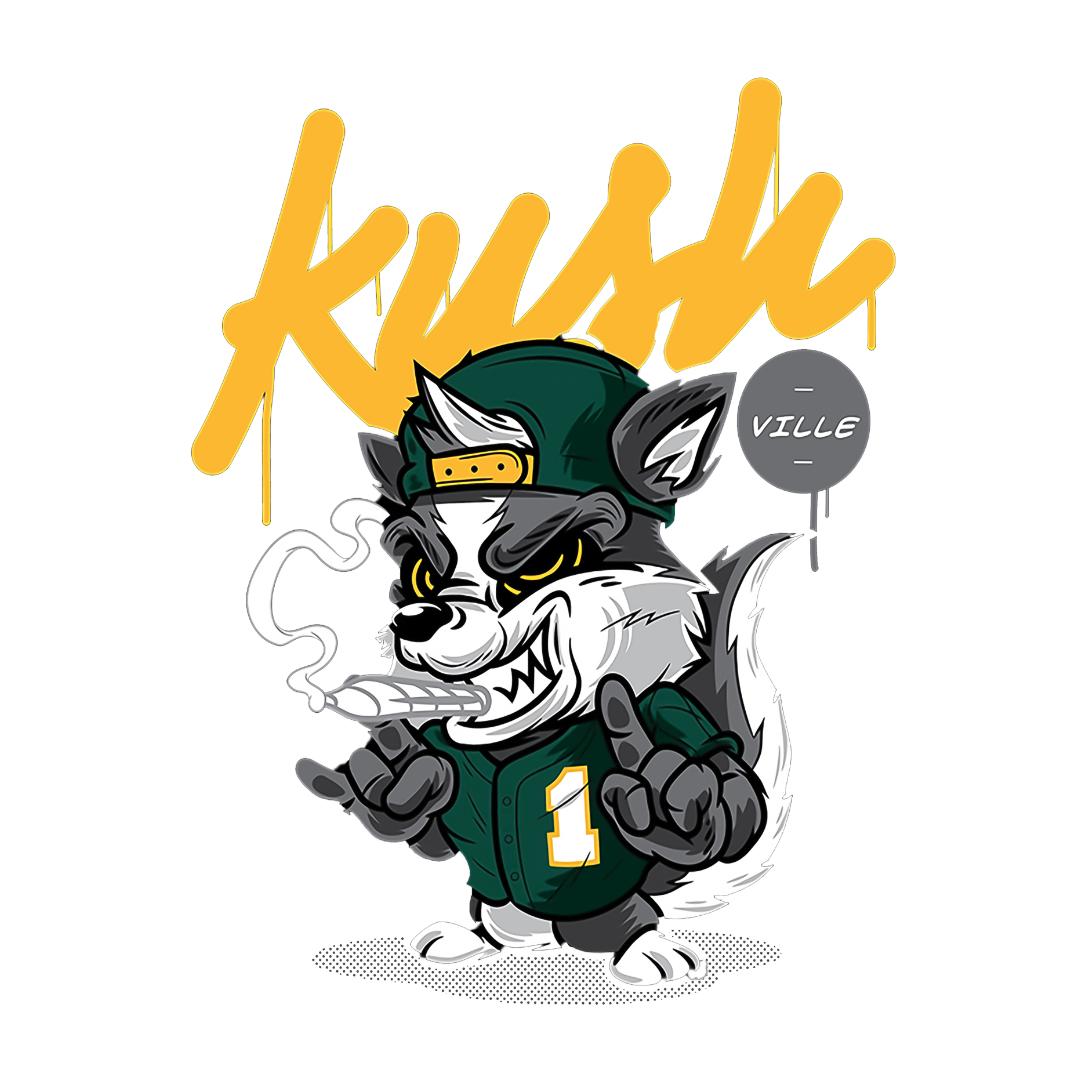 Kush Ville Wolf DTF Transfer