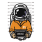 Astronaut Mugshot DTF Transfer