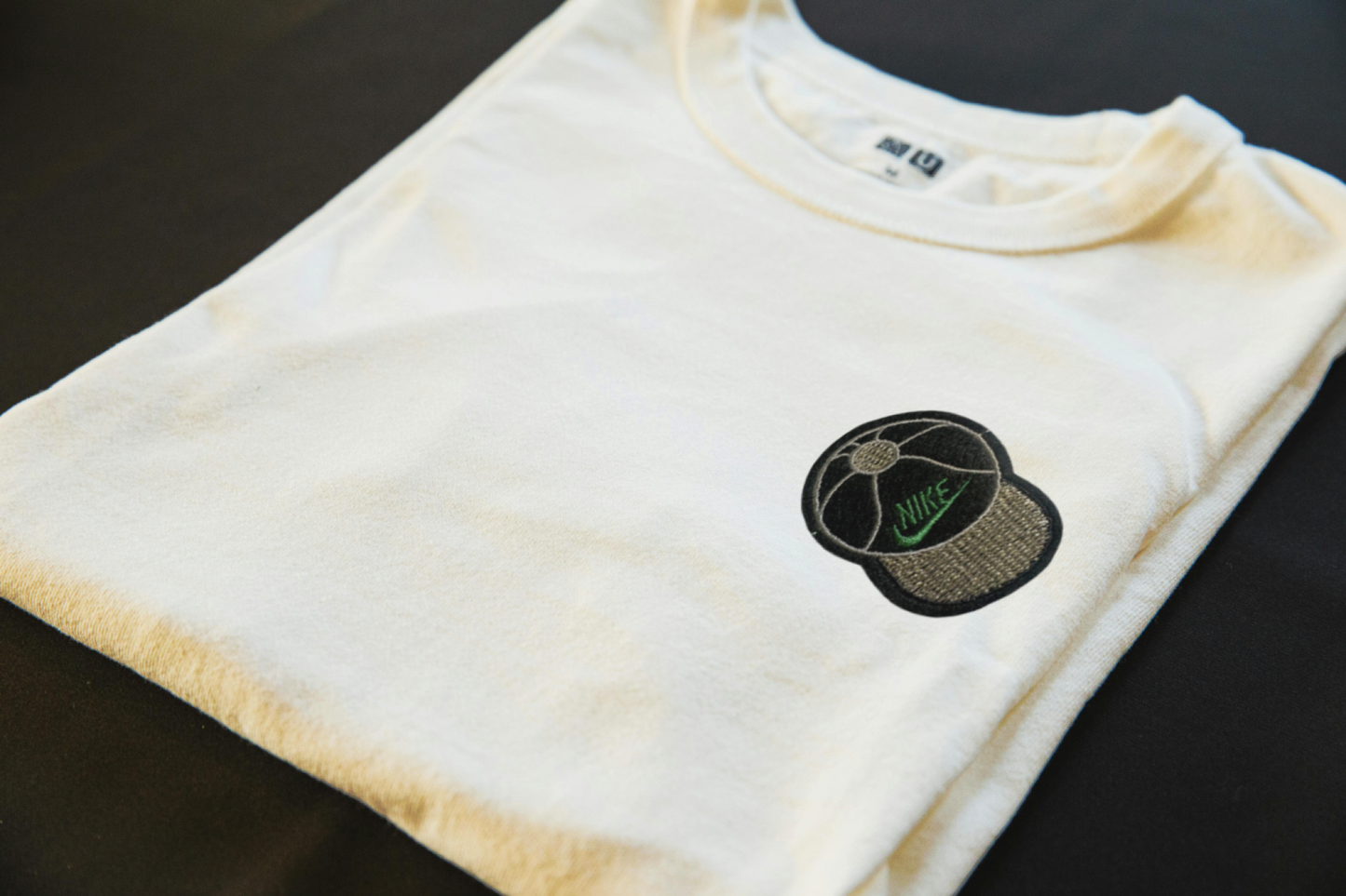 Basketball Cap iron-on embroidered patch - Patch-Up India - angle 2