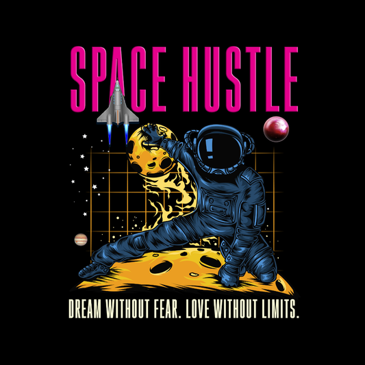 Space Hustle Astronaut DTF Transfer