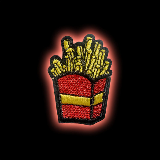 French Fries iron-on embroidered patch - Patch-Up India