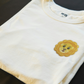 Happy Lion iron-on embroidered patch - Patch-Up India - angle 2