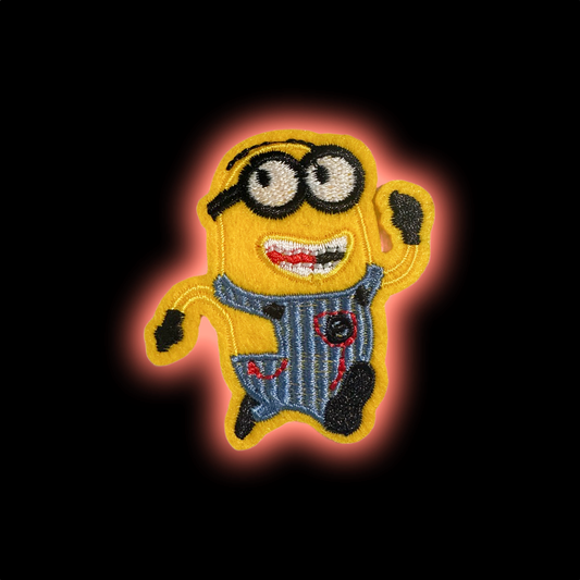 Happy Minion iron-on embroidered patch - Patch-Up India