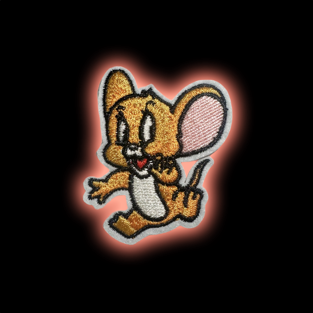 Jerry iron-on embroidered patch - Patch-Up India