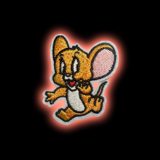 Jerry iron-on embroidered patch - Patch-Up India