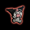 Kuromi iron-on embroidered patch - Patch-Up India