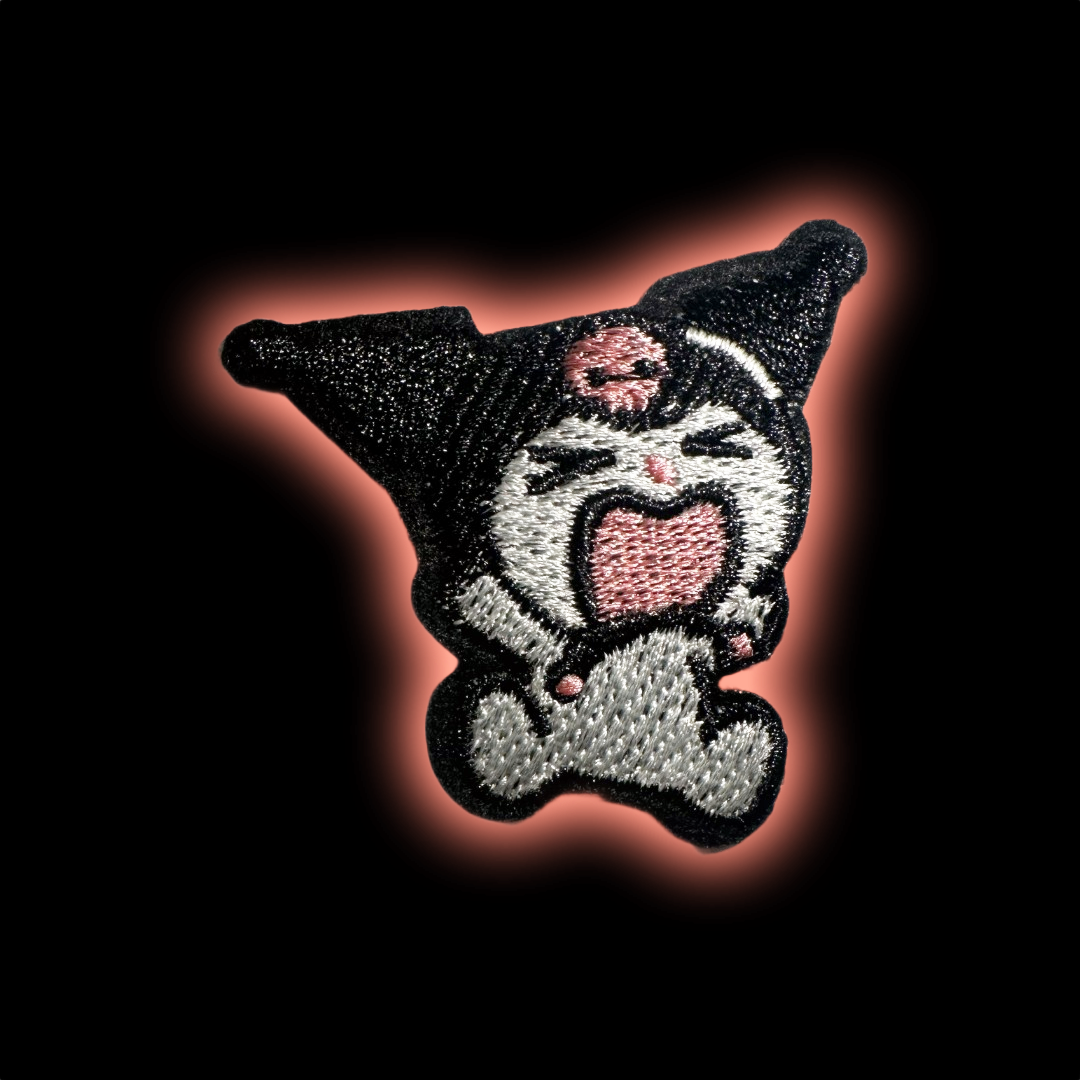 Kuromi iron-on embroidered patch - Patch-Up India