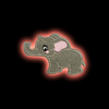 Lil Elephant iron-on embroidered patch - Patch-Up India