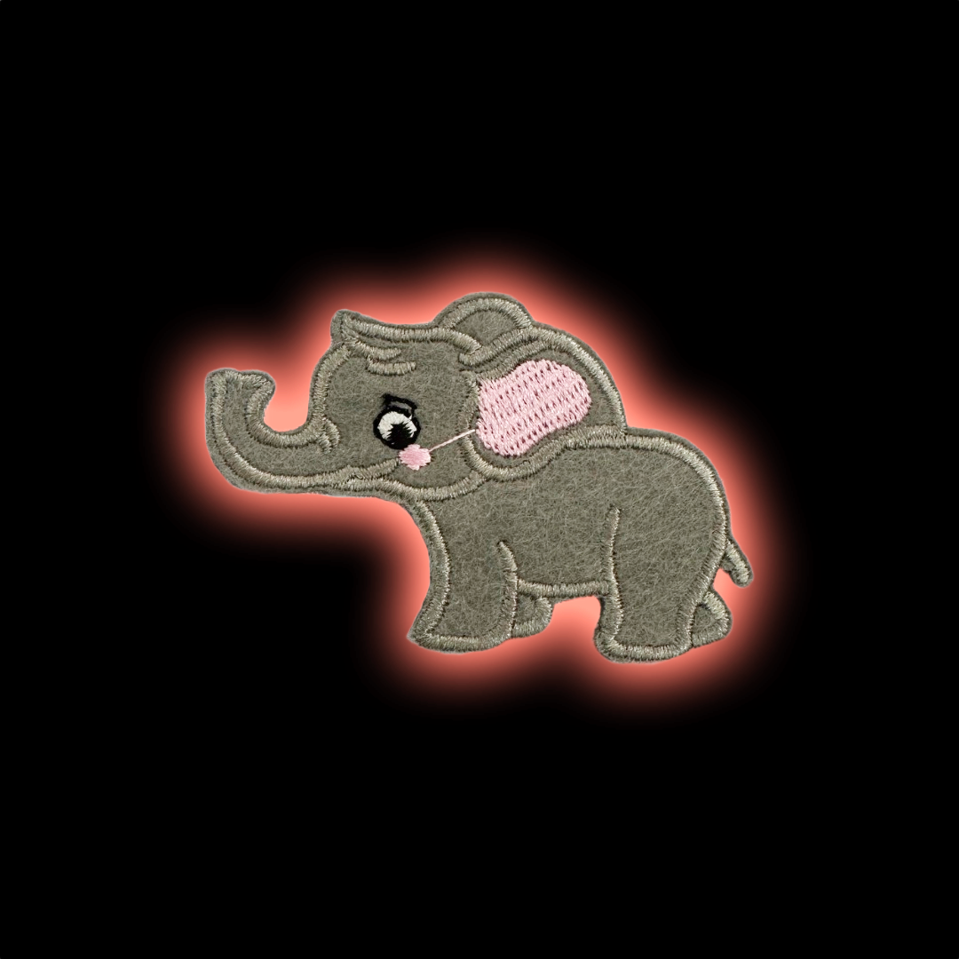 Lil Elephant iron-on embroidered patch - Patch-Up India