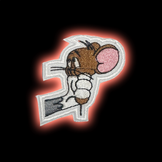 Muscle Jerry iron-on embroidered patch - Patch-Up India