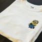One-Eyed Minion iron-on embroidered patch - Patch-Up India - angle 2