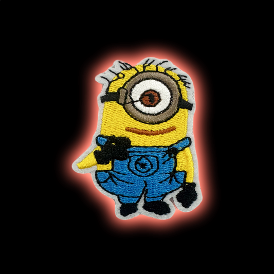 One-Eyed Minion iron-on embroidered patch - Patch-Up India
