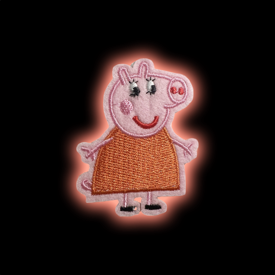 Peppa Pig iron-on embroidered patch - Patch-Up India