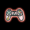 Pink Gamer iron-on embroidered patch - Patch-Up India