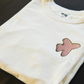 Pink Plush Aeroplane iron-on embroidered patch - Patch-Up India - angle 2